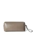 Brunello Cucinelli leather travel pouch - Brown