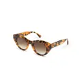 Thierry Lasry Snappy cat-eye-frame sunglasses - Brown