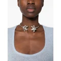 Marni flower-tip torque necklace - Silver