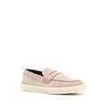Canali suede slip-on loafers - Neutrals