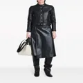 Proenza Schouler grainy lambskin buttoned jacket - Black
