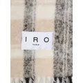 IRO logo-patch fringed scarf - Neutrals