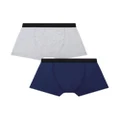 HUGO KIDS logo-waist boxer shorts set - Blue