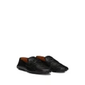 Dolce & Gabbana DG logo embossed-crocodile leather loafers - Black