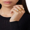 Versace Medusa crystal-embellished ring - Gold