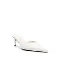 Proenza Schouler 60mm Spike leather mules - White