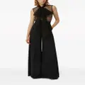 Nina Ricci polka dot-print sleeveless shirt - Black