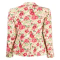Adam Lippes floral-print single-breasted blazer - Pink
