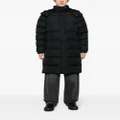 BOSS long-length hooded padded coat - Black