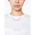 ISABEL MARANT bead-embellished necklace - Pink