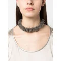 Brunello Cucinelli oversized beaded necklace - Grey