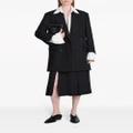 Proenza Schouler Henri double-breasted twill coat - Black