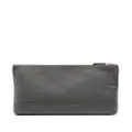 Thom Browne large 4-Bar cotton wash bag - Grey