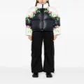 Cynthia Rowley floral-print puffer jacket - Black