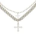 Dolce & Gabbana cross-pendant layered necklace - Silver