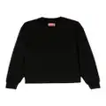 Kenzo Elephant-motif cotton sweatshirt - Black