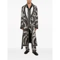 Dolce & Gabbana abstract-print silk robe - Grey