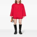 Moschino toggle-fastening shirt jacket - Red