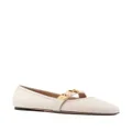 Bally Balby leather ballerina shoes - Neutrals