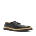 Paul Smith round-toe leather brogues - Blue