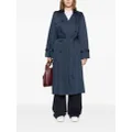 Kenzo double-breasted belted trench coat - Blue