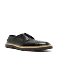 Paul Smith pebbled-leather brogues - Black