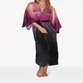 Fleur Du Mal ombré-effect wraparound robe - Pink