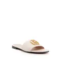 Bally Ghis leather mules - White
