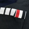 Thom Browne stripe-detail knitted ankle socks - Grey
