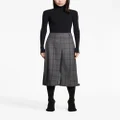 Balenciaga check-pattern wool shorts - Grey