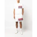 Thom Browne 4-Bar stripe ripstop shorts - White