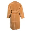 Nanushka fleece trench coat - Brown