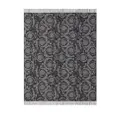 Versace Barocco fringed cashmere blanket (188cm x 146cm) - Grey