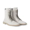 Brunello Cucinelli leather ankle boots - White