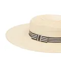 Nina Ricci ribbon-detail straw hat - White