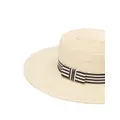 Nina Ricci ribbon-detail straw hat - White