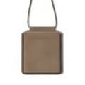 Brunello Cucinelli logo-debossed leather case - Brown