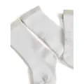 Brunello Cucinelli Kids logo intarsia-knit cotton socks (pack of three) - White