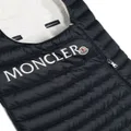 Moncler Enfant logo-print quilted sleep bag - Blue