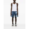 Dsquared2 logo-patch jersey tank top - White