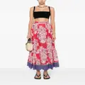 ETRO floral-print maxi skirt - Red