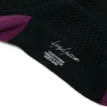 Yohji Yamamoto logo-print panelled socks - Black