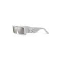 Dolce & Gabbana Eyewear crystal-embellished rectangle-frame sunglasses - Grey