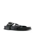 Jil Sander buckled leather sandals - Black