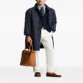 Polo Ralph Lauren pointed-flat collar button-fastening trench coat - Blue
