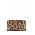 Dolce & Gabbana Crespo leopard-print zip-around wallet - Brown