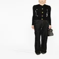 Balmain button-front knitted top - Black