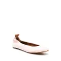 Lanvin slip-on leather ballerina shoes - Pink