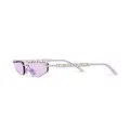 Dolce & Gabbana Eyewear cut-out cat-eye frame sunglasses - Purple