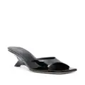 Vic Matie 75mm patent leather mules - Black